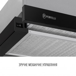 Витяжка телескопічна Perfelli TL 6622 BL 1000 LED