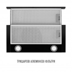 Витяжка телескопічна Perfelli TL 6622 BL 1000 LED