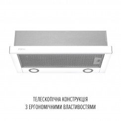 Витяжка телескопічна Perfelli TL 6622 WH 1000 LED