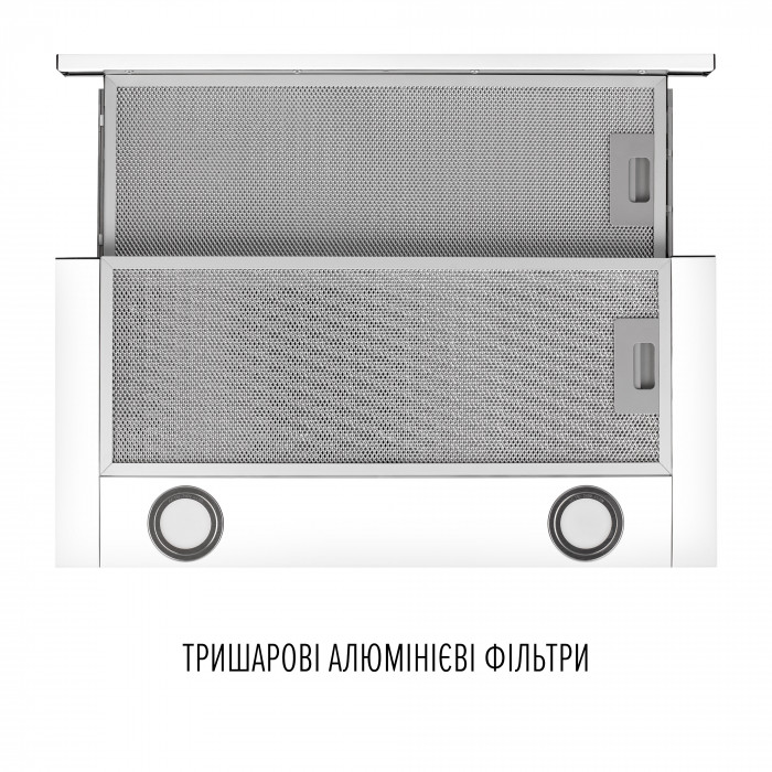 Витяжка телескопічна Perfelli TL 6622 WH 1000 LED