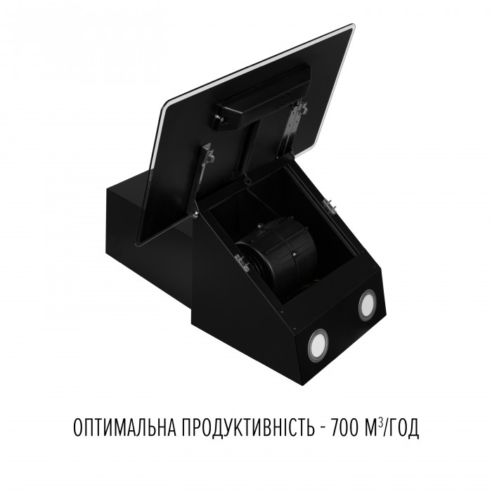 Витяжка декоративна похила PERFELLI VIO 5HW NERO