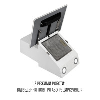 Витяжка декоративна похила PERFELLI VIO 6HW BIANCO
