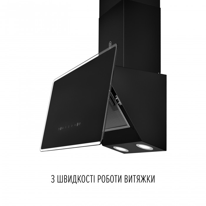 Витяжка декоративна похила PERFELLI VIO 6HW NERO