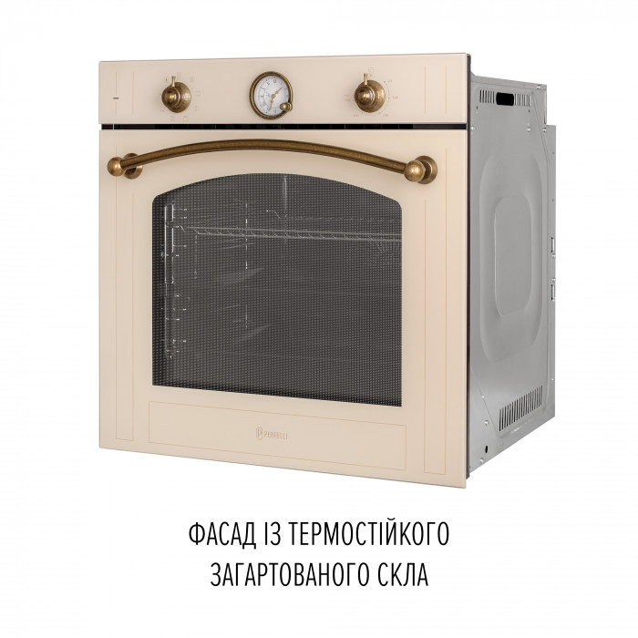 Духова шафа електрична PERFELLI VINTAGE 6A8N BEIGE