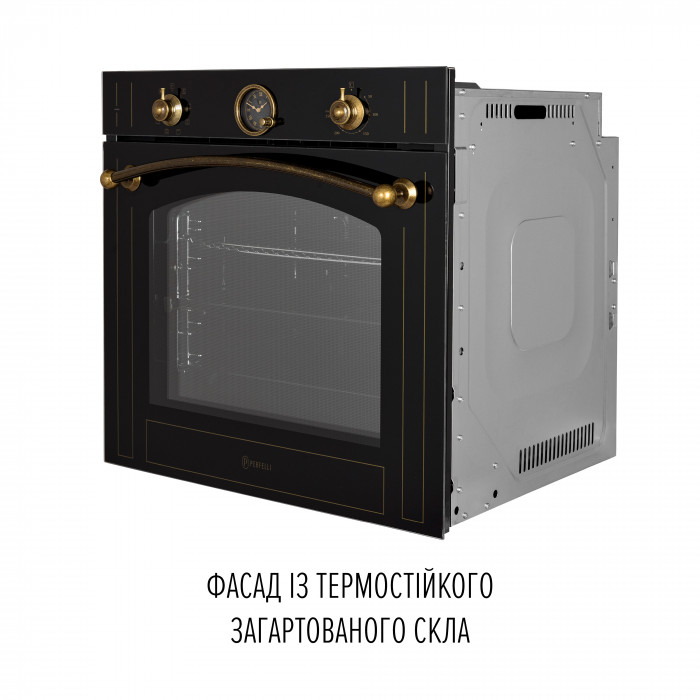 Духова шафа електрична PERFELLI VINTAGE 6A8N NERO