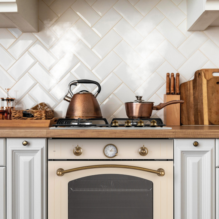 Поверхня газова на склі PERFELLI VINTAGE GW69C BEIGE