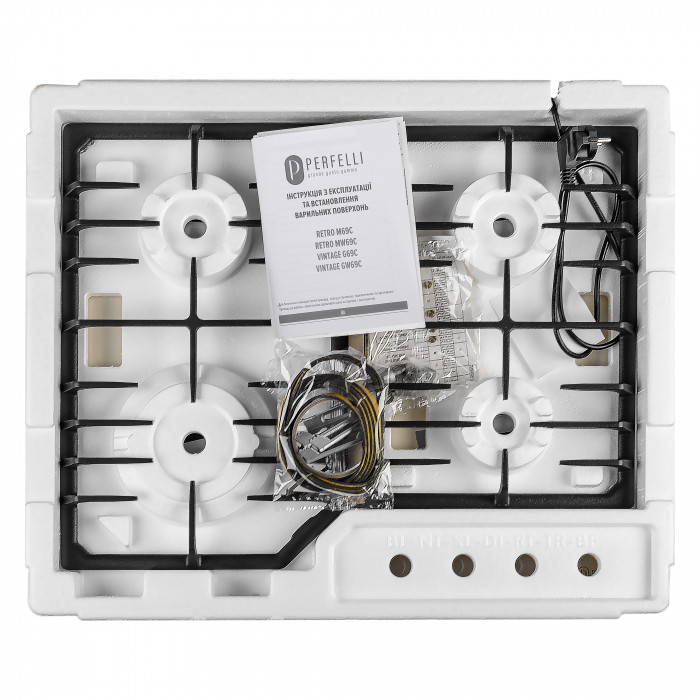 Поверхня газова на склі PERFELLI VINTAGE GW69C BEIGE