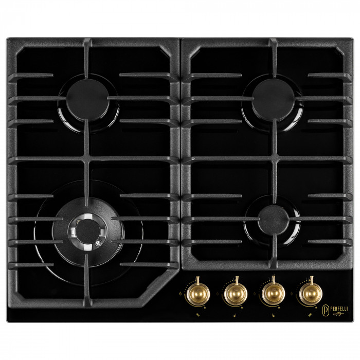 Поверхня газова на склі PERFELLI VINTAGE GW69C NERO