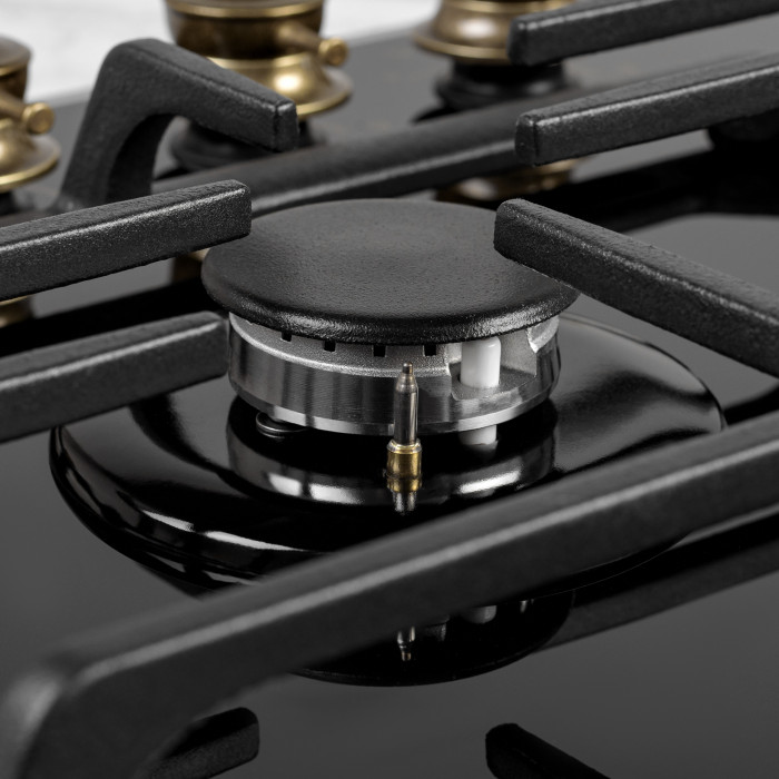 Поверхня газова на склі PERFELLI VINTAGE GW69C NERO