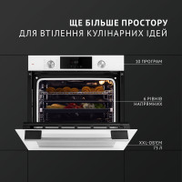 Духова шафа електрична PERFELLI DIAMOND 6D10N BIANCO