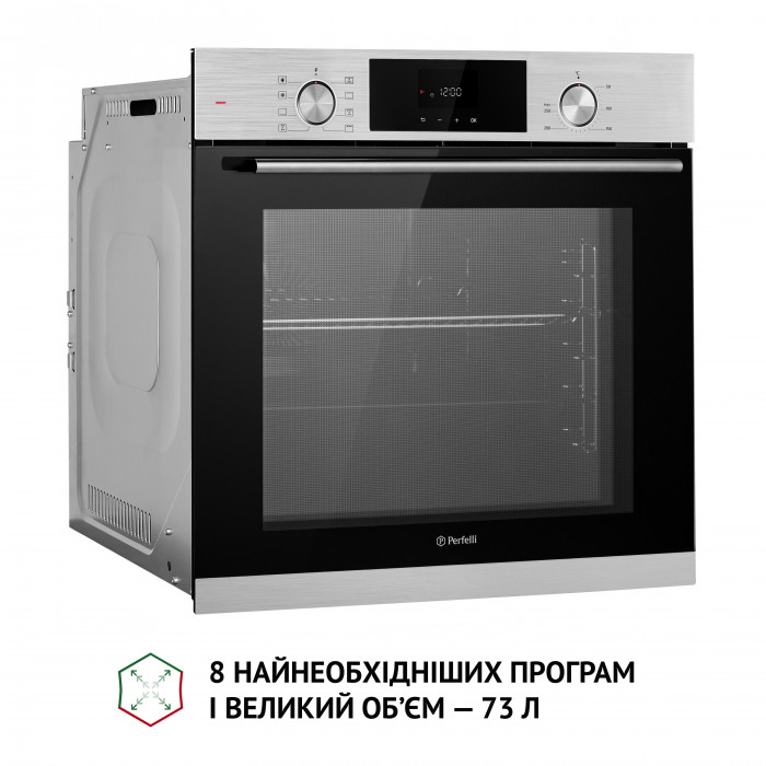 Духова шафа електрична PERFELLI DIAMOND 6D8L INOX