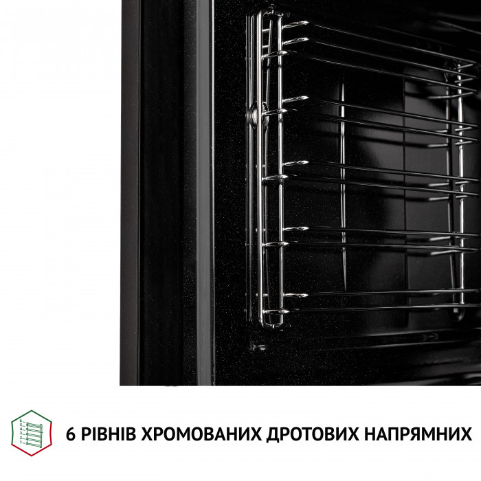 Духова шафа електрична PERFELLI DIAMOND 6D8L INOX